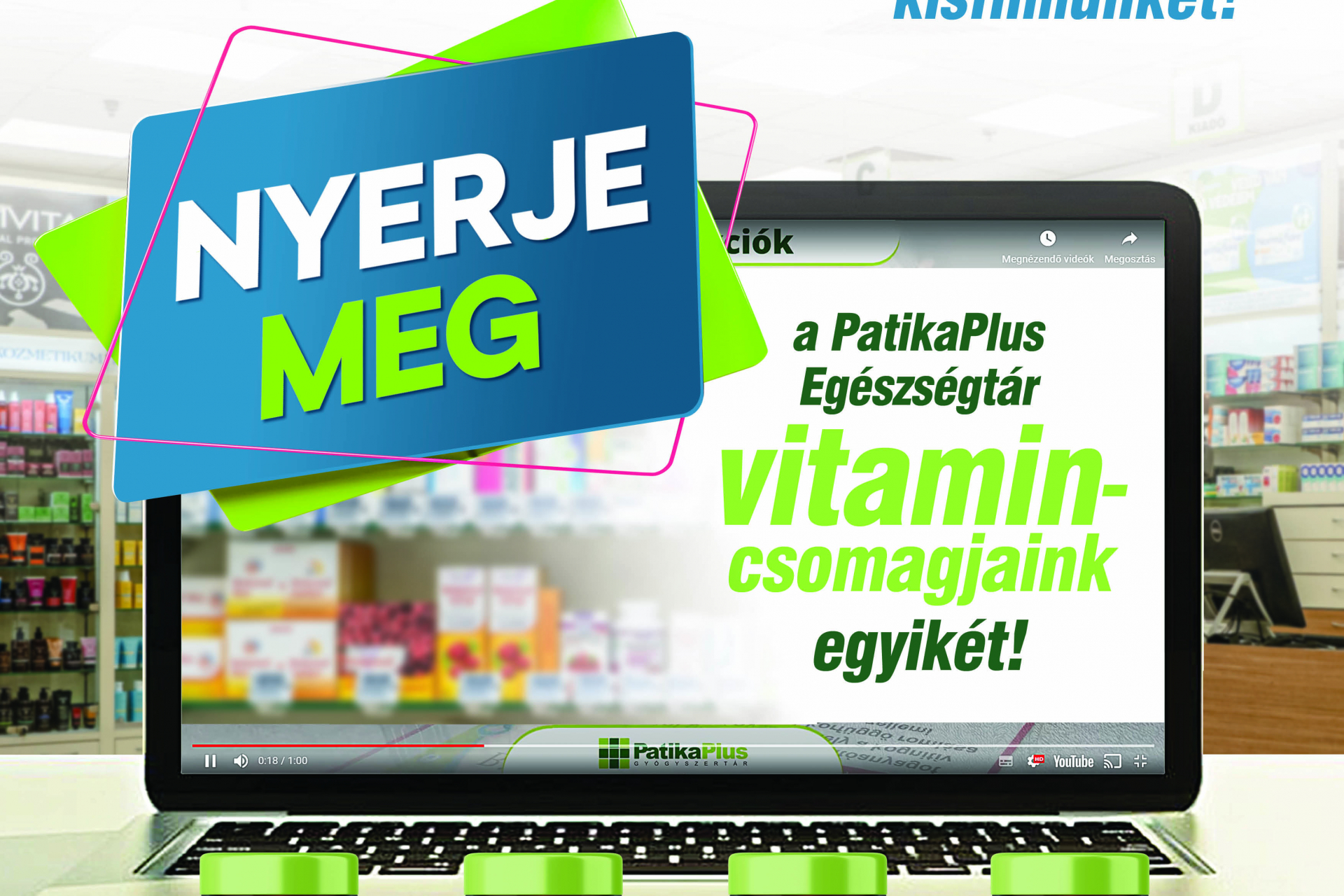 Nyerje meg a PatikaPlus Egészségtár vitamincsomagjainak egyikét! 