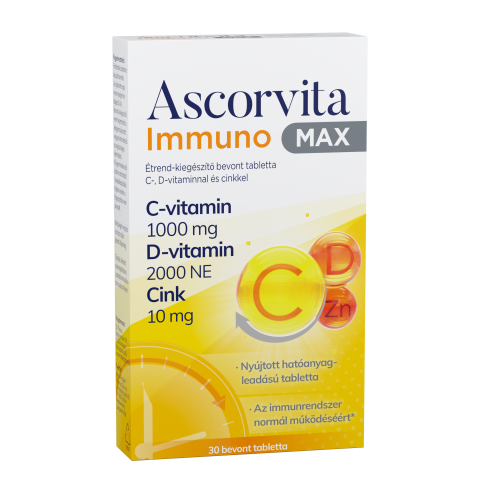 ASCORVITA IMMUNO MAX bevont tabletta 30db