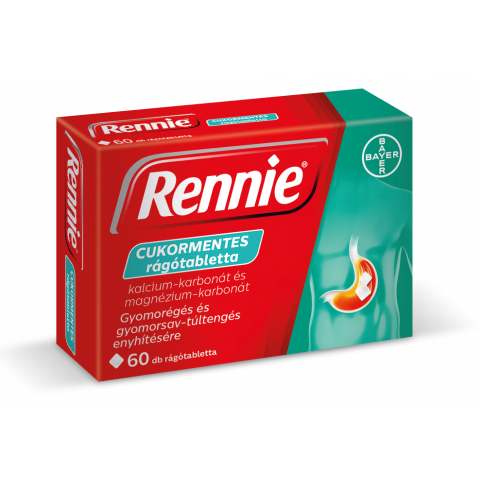 RENNIE CUKORMENTES  rágótabletta 60db