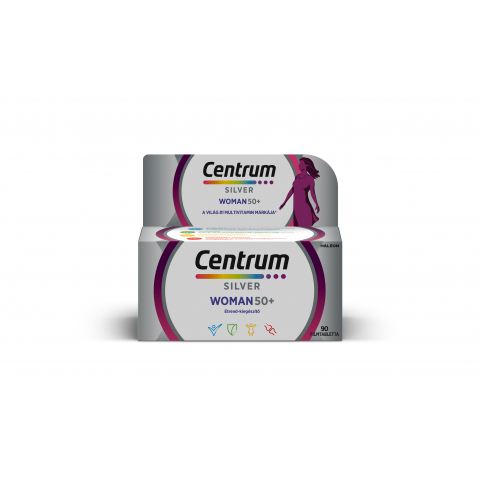 CENTRUM NŐKNEK 50+ multivitamin filmtabletta 90db