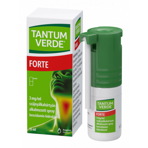 TANTUM VERDE® FORTE 3mg/ml szájnyálkahártyán alkalmazott spray 15ml