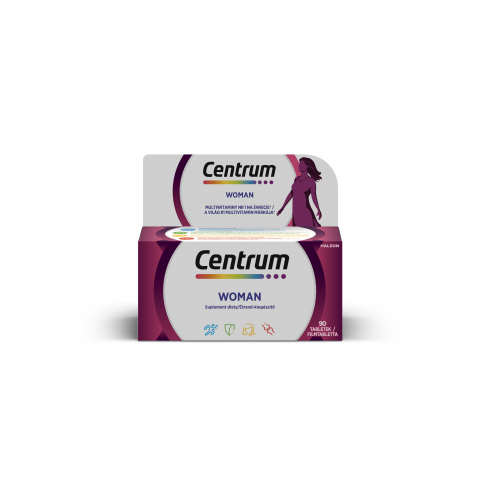 CENTRUM WOMAN multivitamin ﬁlmtabletta nőknek 90db