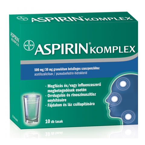 ASPIRIN COMPLEX 500mg/30mg granulátum belsőleges szuszpenzióhoz 10db