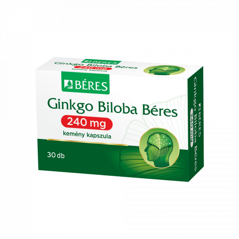GINKGO BILOBA BÉRES 240mg 
kemény kapszula 30db