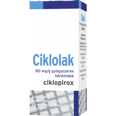 CIKLOLAK 80mg/g gyógyszeres körömlakk 6,6ml