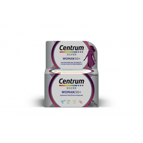 CENTRUM SILVER WOMAN 50+ multivitamin ﬁlmtabletta nőknek 30db