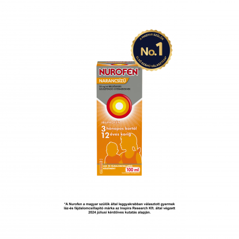 NUROFEN NARANCSÍZŰ 20mg/ml belsőleges szuszpenzió gyermekeknek 100ml