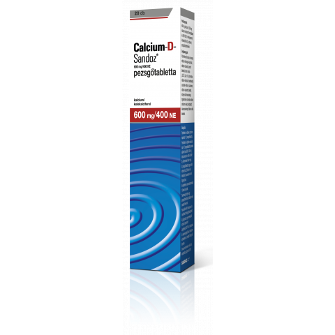 CALCIUM-D-SANDOZ 600mg/400NE pezsgőtabletta 20db