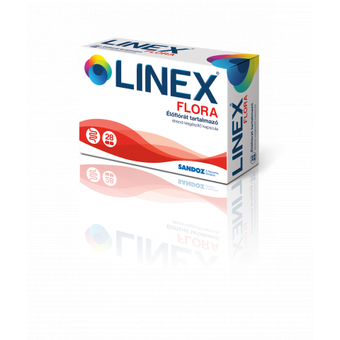 LINEX FLORA élőflórát tartalmazó étrend-kiegészítő kapszula 28db
