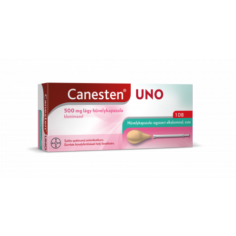 CANESTEN UNO 500mg lágy hüvelykapszula 1db