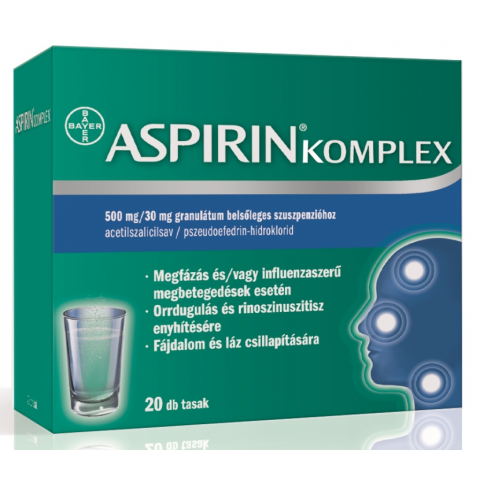 ASPIRIN COMPLEX 500mg/30mg granulátum belsőleges szuszpenzióhoz 20db