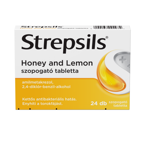 STREPSILS HONEY AND LEMON szopogató tabletta 24db