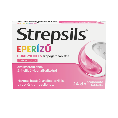 STREPSILS EPERÍZŰ cukormentes szopogató tabletta 24db