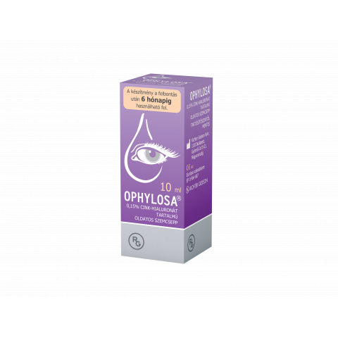 OPHYLOSA® 0,15% cink-hialuronát tartalmú oldatos szemcsepp 10ml