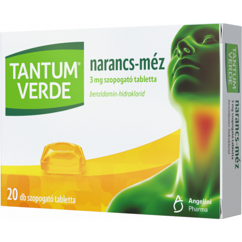 TANTUM VERDE® NARANCS-MÉZ 3mg szopogató tabletta 20db