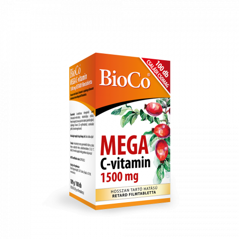BIOCO MEGA C-VITAMIN 1500mg filmtabletta 100db