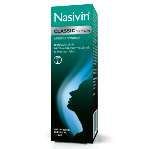 NASIVIN CLASSIC 0,5mg/ml oldatos orrspray 10ml
