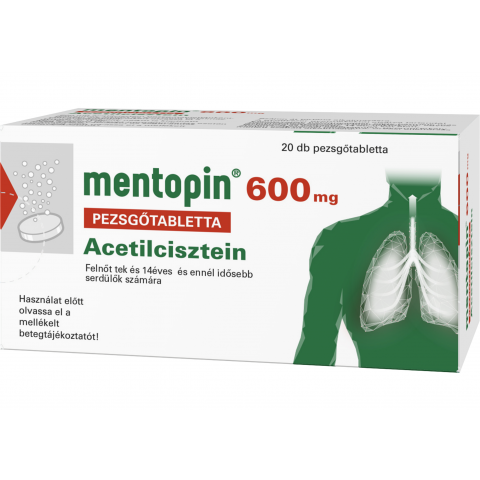 MENTOPIN® 600mg pezsgőtabletta 20db