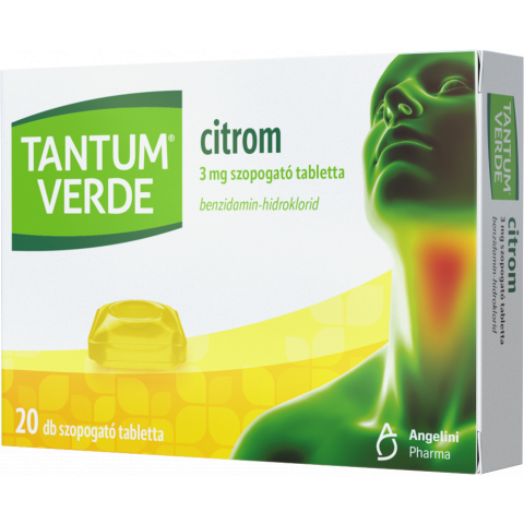 TANTUM VERDE® CITROM 3mg szopogató tabletta 20db