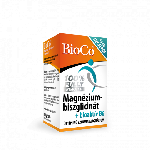 BIOCO MAGNÉZIUM-BISZGLICINÁT + BIOAKTÍV B6 MEGAPACK tabletta 90db