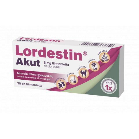 LORDESTIN® AKUT 5mg ﬁlmtabletta 30db